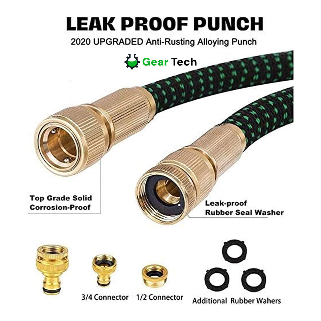 Expandable Garden Hose with Flexible Anti-Kink Design 8-Mode Spray Nozzle and Leak-Proof Connectors - Image 9