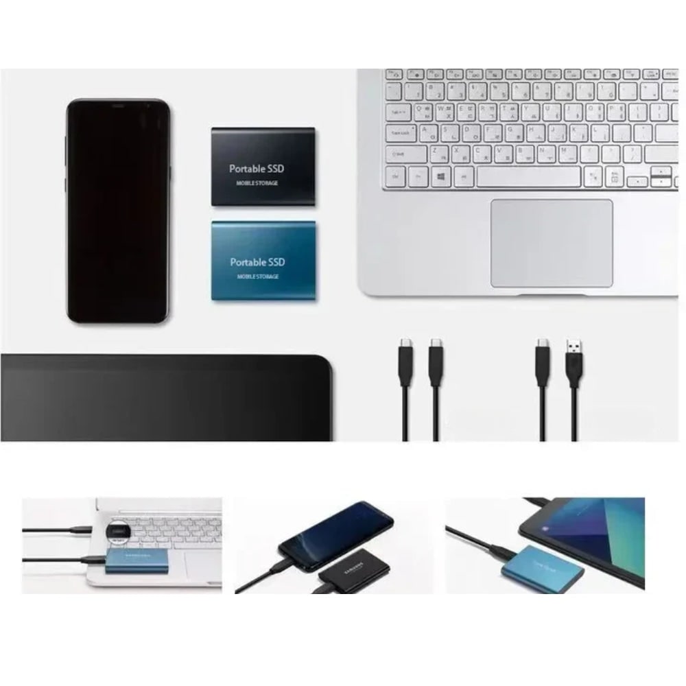 External Hard Drive Ssd Portable Solid State Metal USB C - Image 4