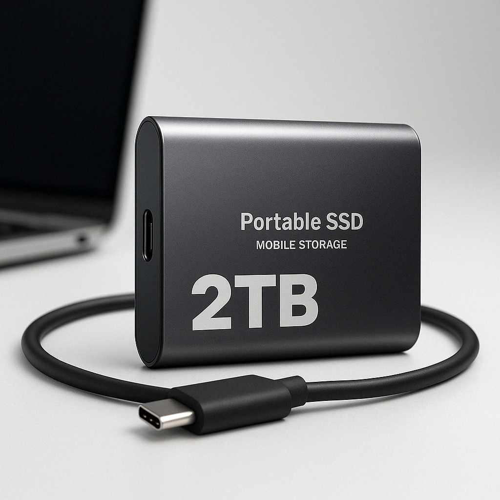 External Ssd Portable Solid State Drive 1tb Usb-C for Laptop and PC - Image 1