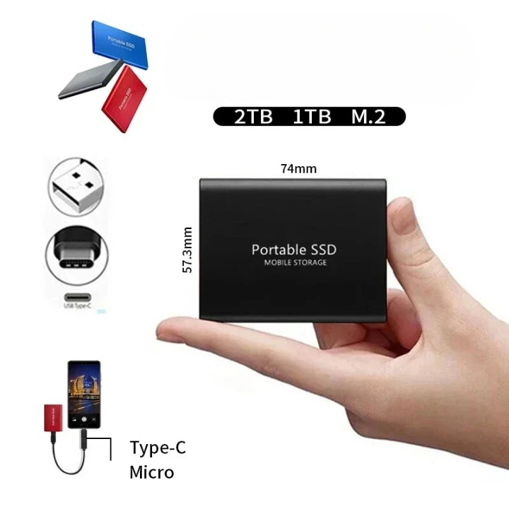 External Ssd Portable Solid State Drive 1tb Usb-C for Laptop and PC - Image 4