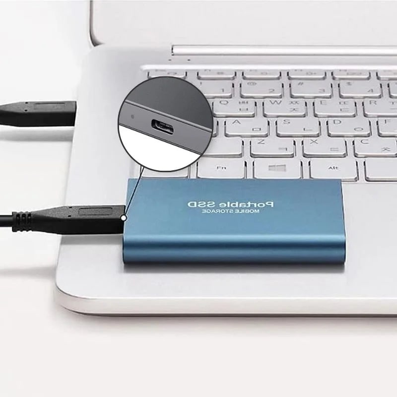 External Ssd Portable Solid State Drive with Usb-C M.2 Nvme Storage - Image 1