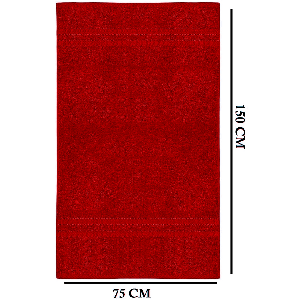 4-teiliges übergroßes Badetuch-Set 75 × 150 cm saugfähig
