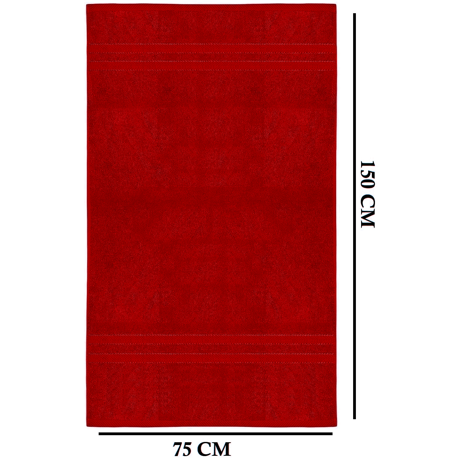 4-teiliges übergroßes Badetuch-Set 75 × 150 cm saugfähig