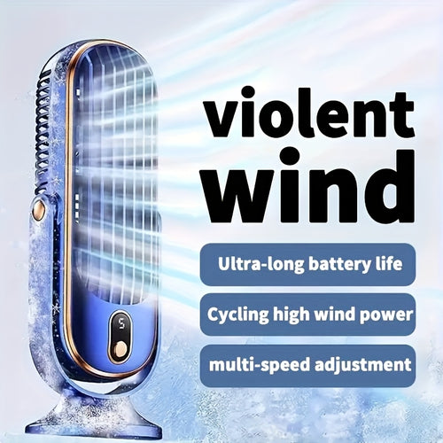 Portable 5-Speed USB Cooling Fan with Dual Motor Design