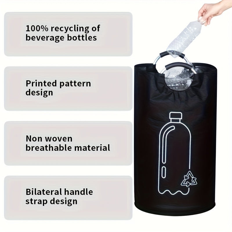 Portable Foldable Indoor Recycling Bin with Open Top