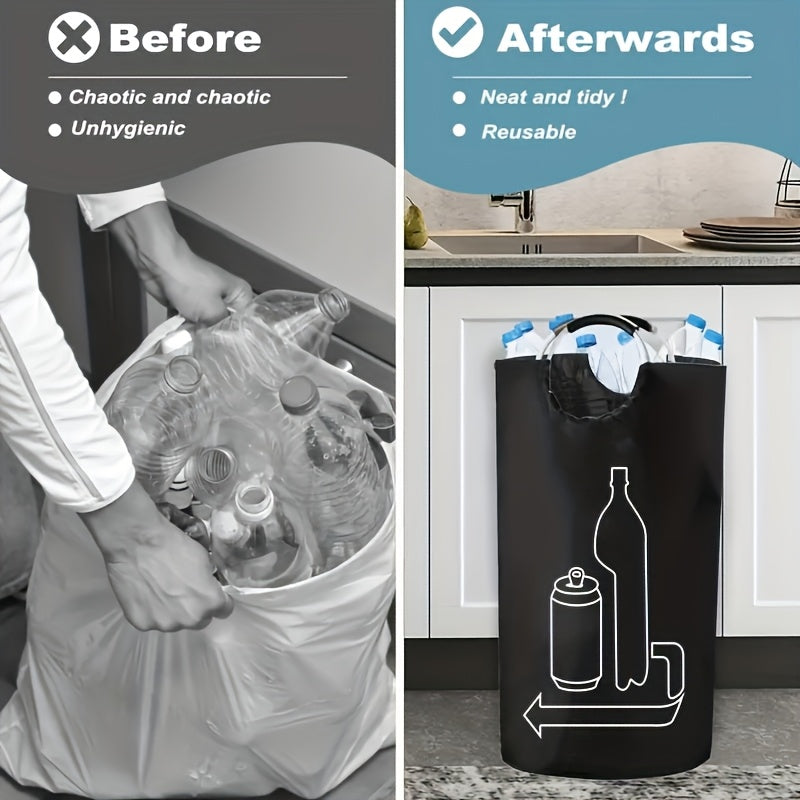 115L Foldable Large Capacity Storage Bin with Hanging Hooks