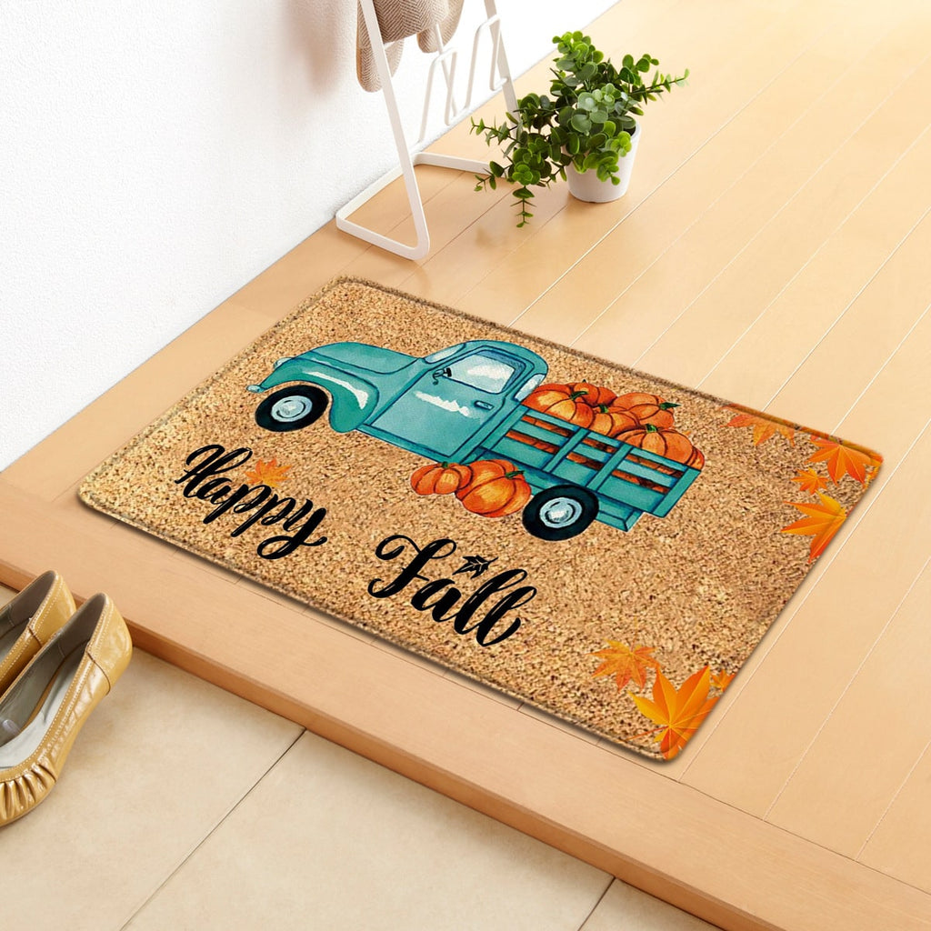 Fall Doormat with Autumn Pumpkin and Thanksgiving Design Indoor Entryway - Image 2