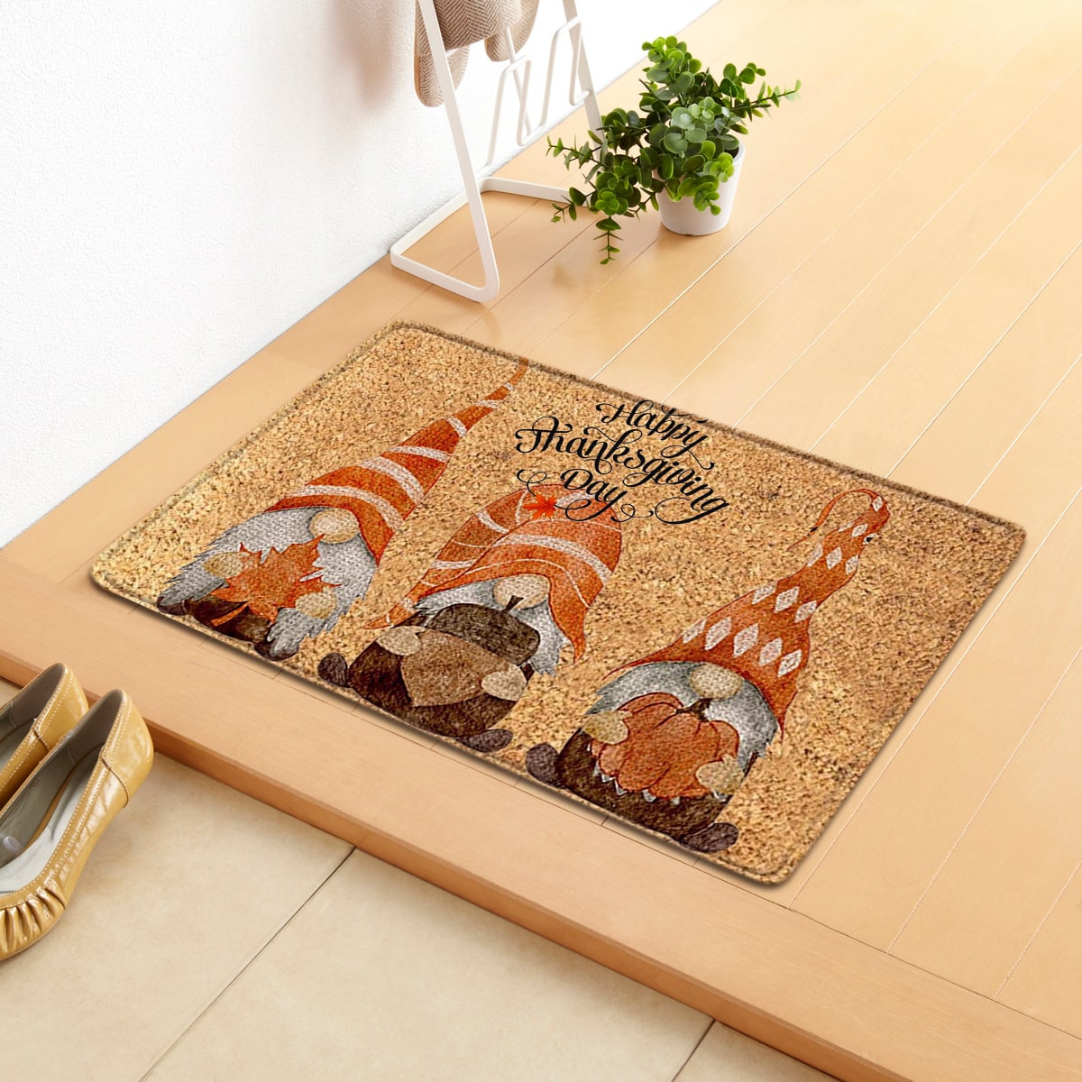 Fall Doormat with Autumn Pumpkin and Thanksgiving Design Indoor Entryway - Image 5