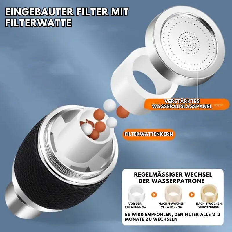 Faucet Aerator and Screen Replacement with 360° Rotation and Water Saving Spray Modes - Image 7