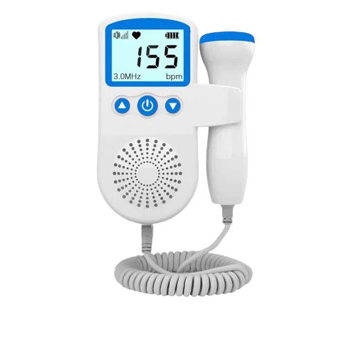 Fetal Doppler and Pregnancy with Backlit Lcd Display and Built-In Speaker for Heart Monitors - Image 3