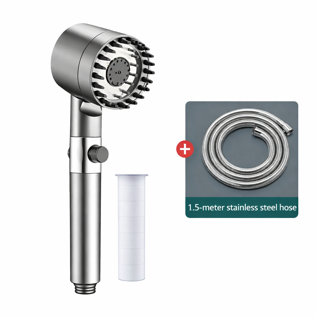 Filtered Water Shower Head with High Pressure Handheld Spray and Replaceable Filter Cartridge - Image 14