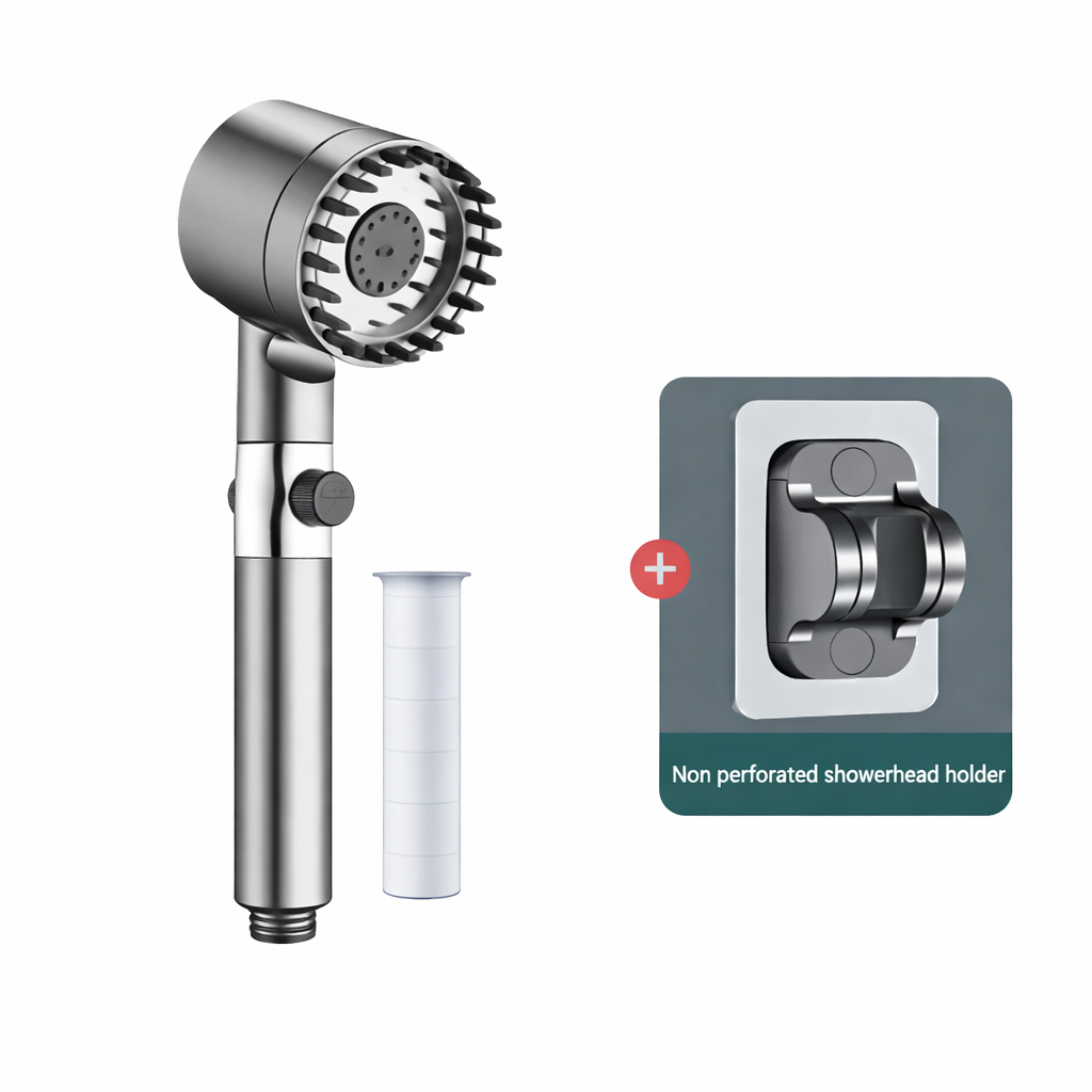 Filtered Water Shower Head with High Pressure Handheld Spray and Replaceable Filter Cartridge - Image 8