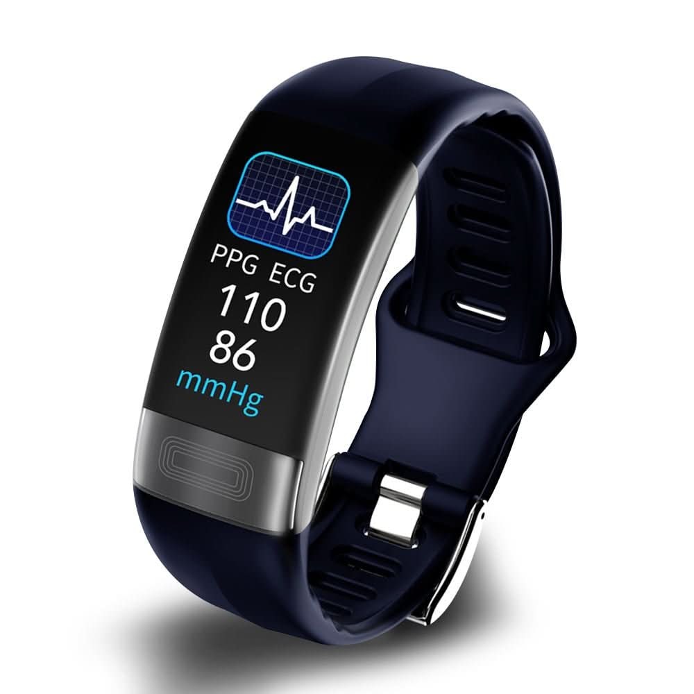 Fitness Tracker Heart Rate Monitor Wearable Health Silicone Adjustable Ecg - Image 5