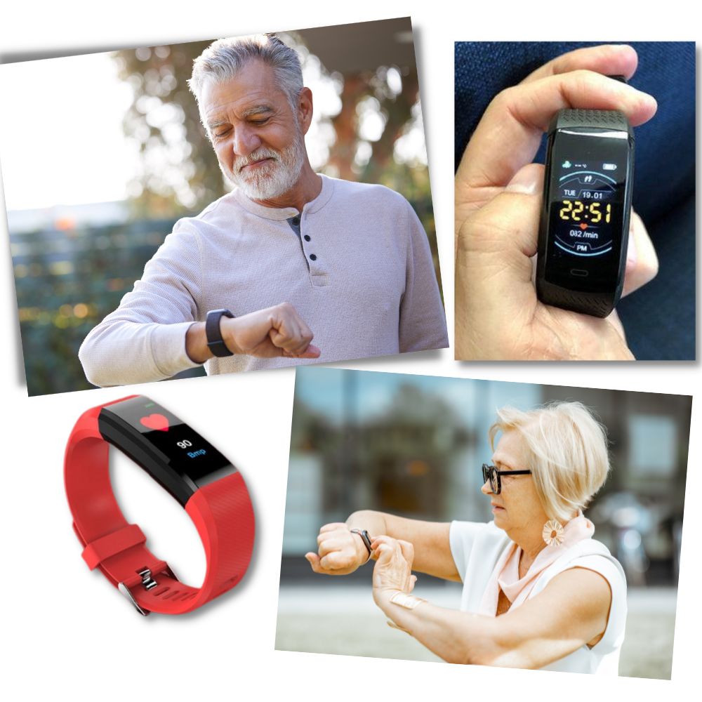 Fitness Tracker Watch with Heart Rate Monitor Step and Distance Tracking for Seniors - Image 3