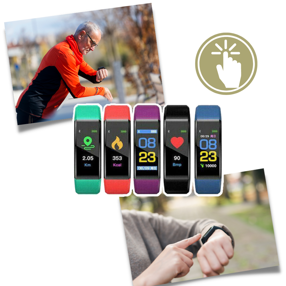 Fitness Tracker Watch with Heart Rate Monitor Step and Distance Tracking for Seniors - Image 4
