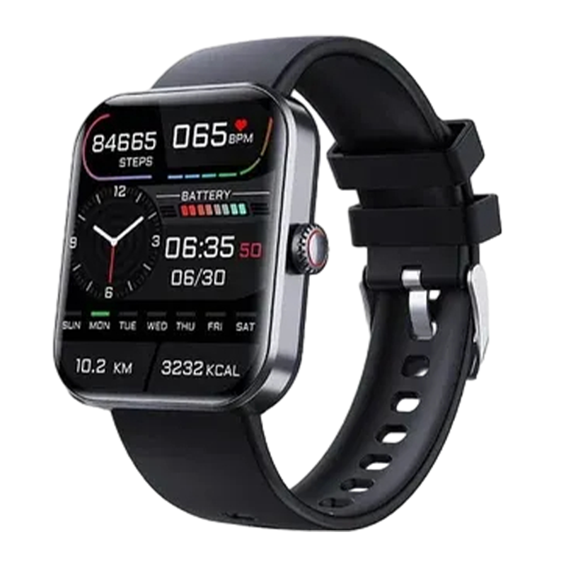 Fitness Tracking Smartwatch Heart Rate Monitor Touchscreen Waterproof Silicone - Image 1