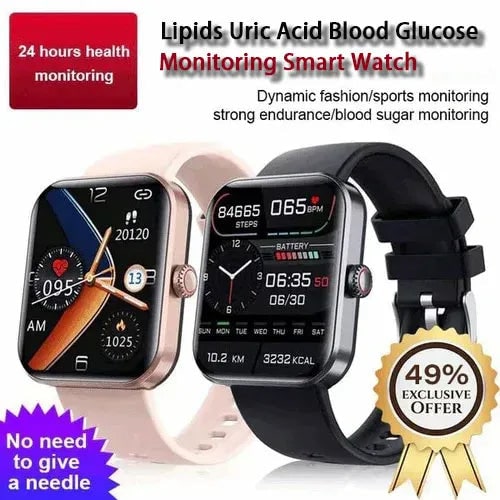 Fitness Tracking Smartwatch Heart Rate Monitor Touchscreen Waterproof Silicone - Image 2