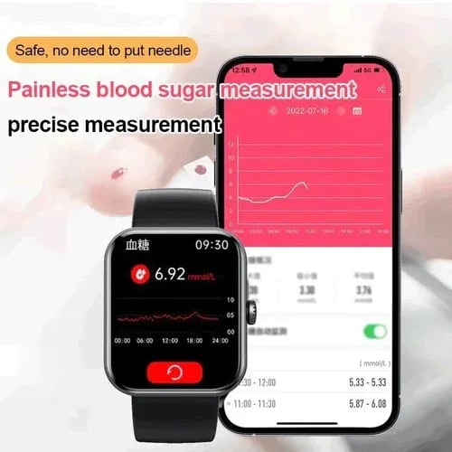 Fitness Tracking Smartwatch Heart Rate Monitor Touchscreen Waterproof Silicone - Image 5