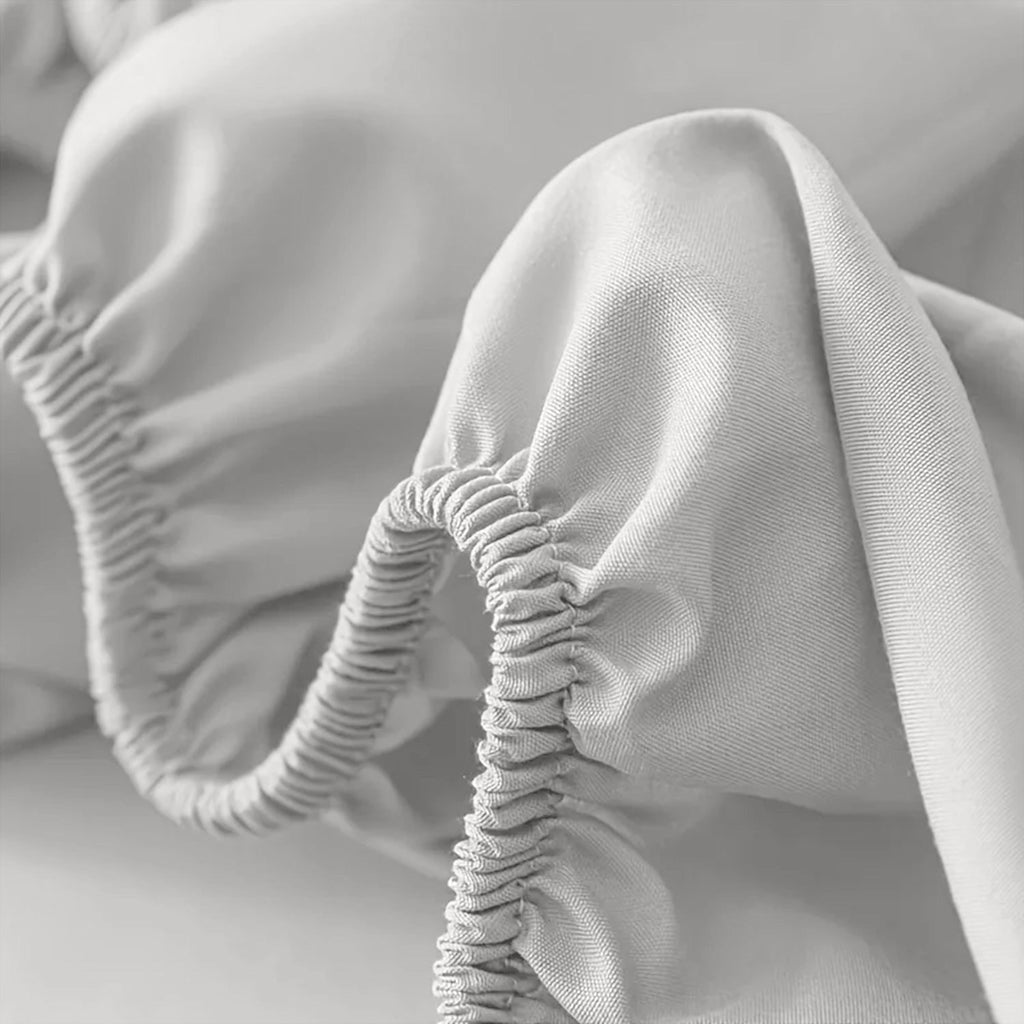 Fitted Bed Sheet Egyptian Cotton with Extra Deep Pocket and Cooling Technology Twin Set - Image 2