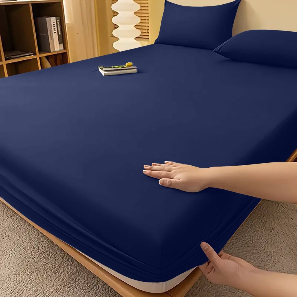 Fitted Bed Sheet Egyptian Cotton with Extra Deep Pocket and Cooling Technology Twin Set - Image 33
