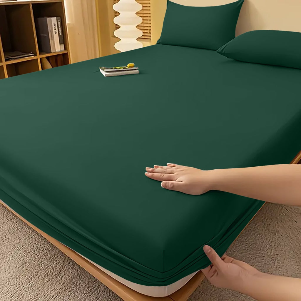 Fitted Bed Sheet Egyptian Cotton with Extra Deep Pocket and Cooling Technology Twin Set - Image 49