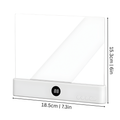 Flat Book Light with Transparent Acrylic Screen and LED Panel for Bedside Reading - Image 2
