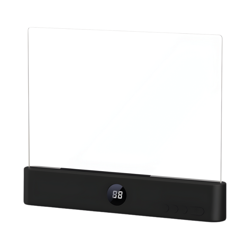 Flat Book Light with Transparent Acrylic Screen and LED Panel for Bedside Reading - Image 3