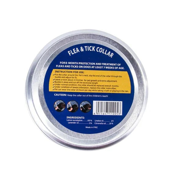 Flea Collar for Cats and Dogs with Natural Ingredients and Adjustable Silicone Strap - Image 3