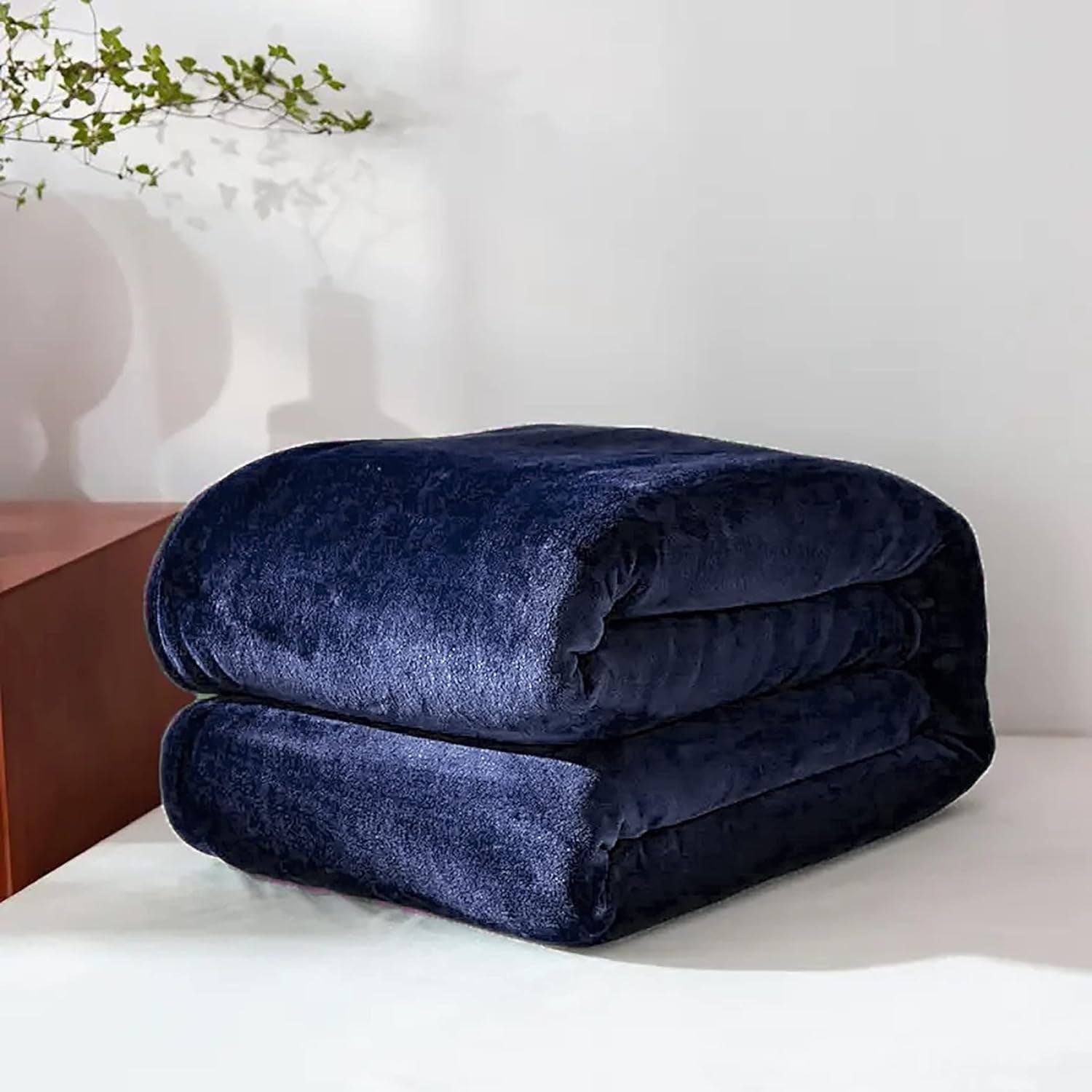Fleece Throw Blanket with Faux Fur for Sofa and Couch Lightweight Soft Plush Wool - Image 11