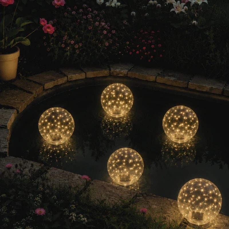 Floating Pool Lights with Solar LED and Inflatable Waterproof Design - Image 4