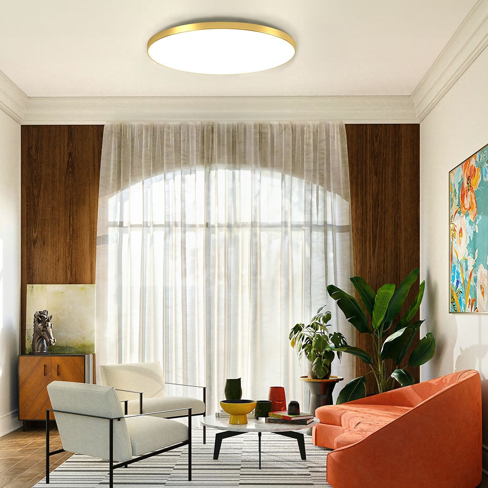 Flush Mount Ceiling Light with Round LED Design and Low Profile Modern Style - Image 15