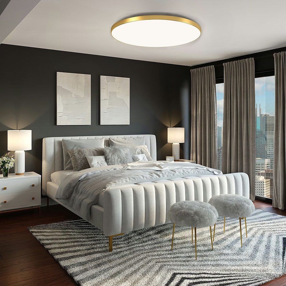 Flush Mount Ceiling Light with Round LED Design and Low Profile Modern Style - Image 16
