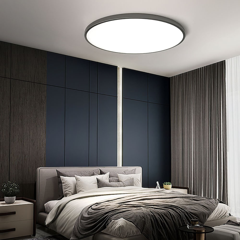 Flush Mount Ceiling Light with Round LED Design and Low Profile Modern Style - Image 3