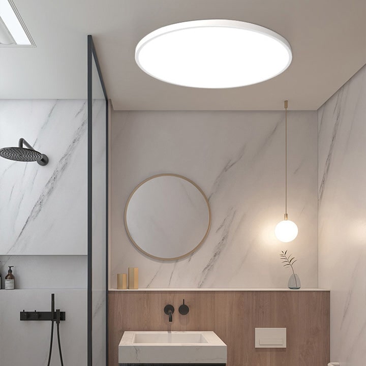 Flush Mount Ceiling Light with Round LED Design and Low Profile Modern Style - Image 7