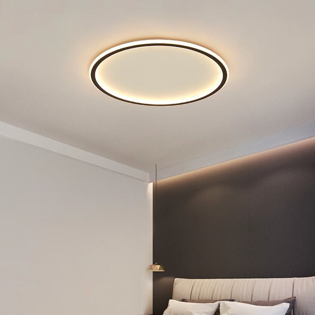 Flush Mount LED Ceiling Light Low Profile Circular Round Dimmable Scandinavian - Image 4