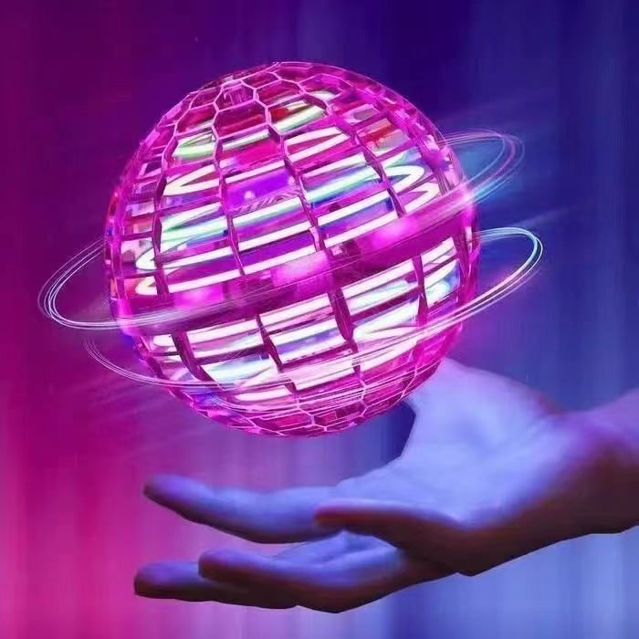 Flying Orb Toy Ball with LED Lights Hover Spinner USB Rechargeable for Saucer - Image 3