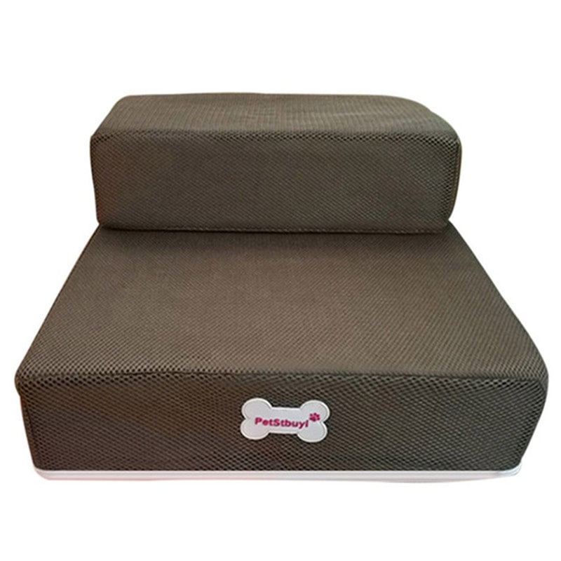 Foam Dog Stairs Two Step Foldable Pet for Cats with Breathable Cover Collapsible - Image 14