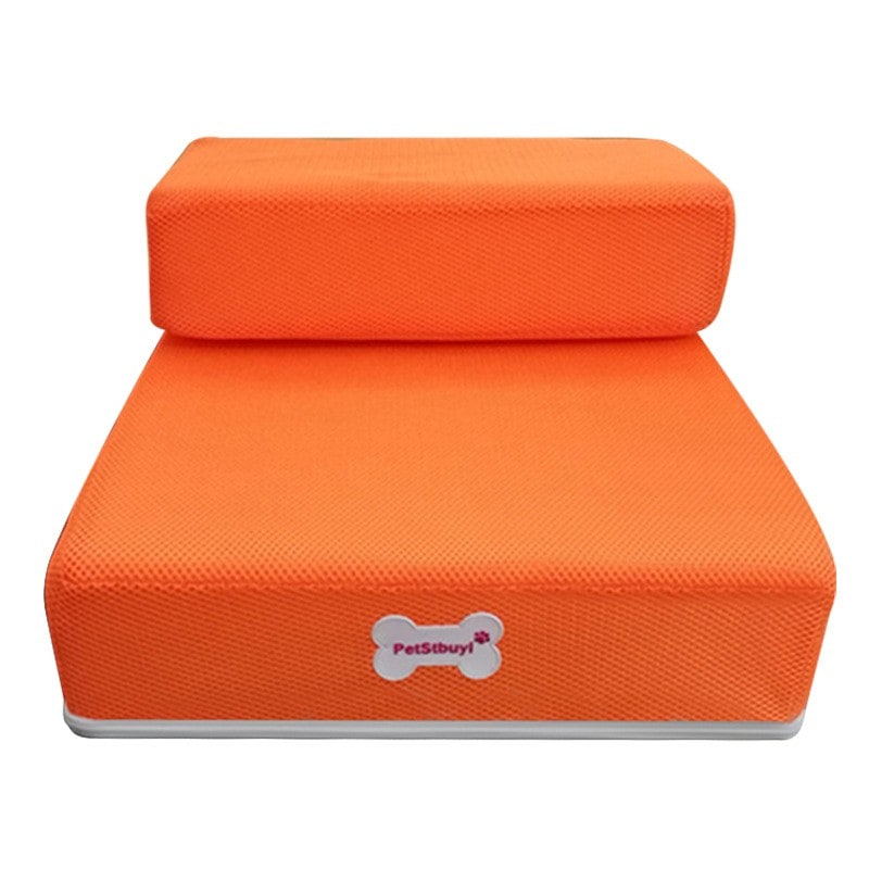 Foam Dog Stairs Two Step Foldable Pet for Cats with Breathable Cover Collapsible - Image 19