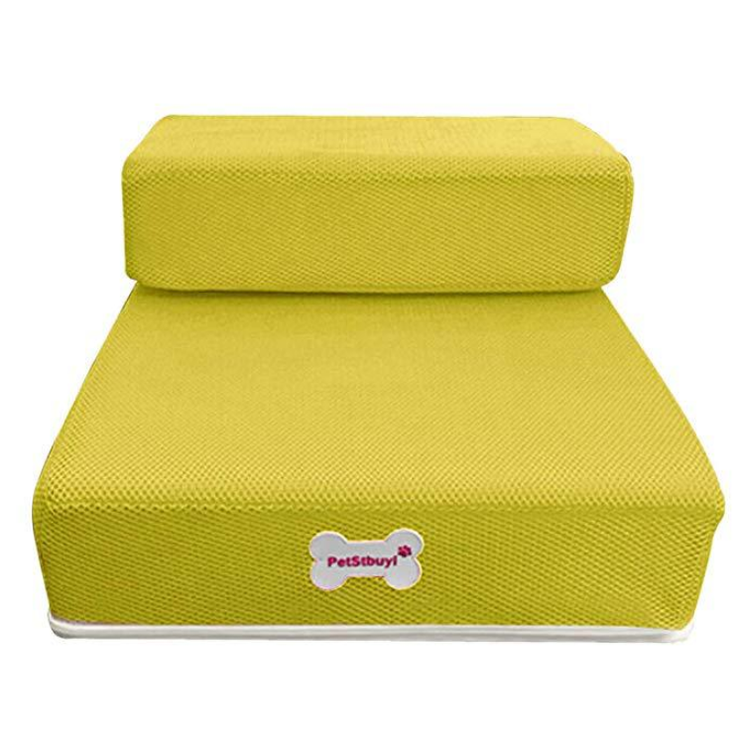 Foam Dog Stairs Two Step Foldable Pet for Cats with Breathable Cover Collapsible - Image 7