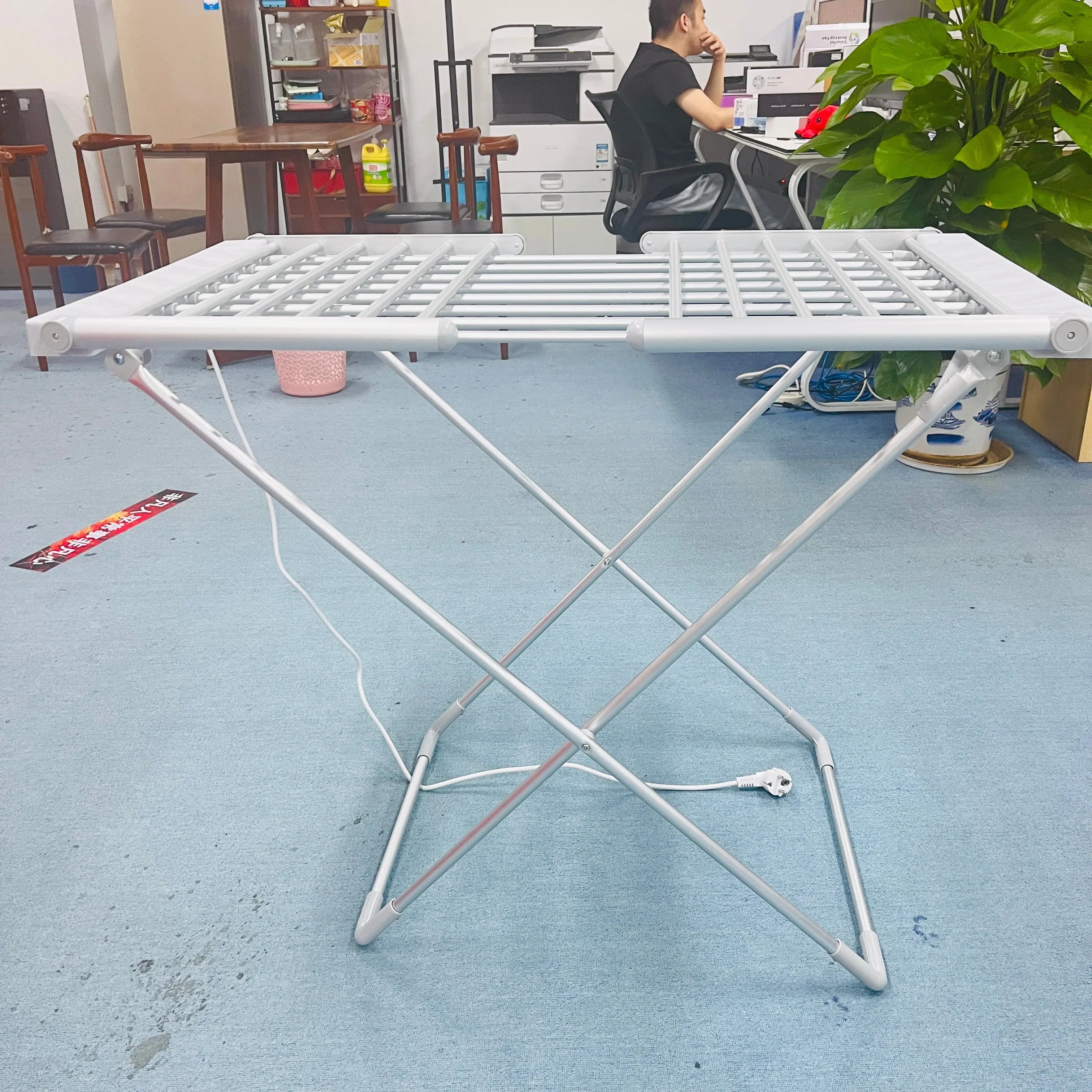 Foldable Heated Clothes Drying Rack and Airer with Adjustable Wings for Indoor Use - Image 4