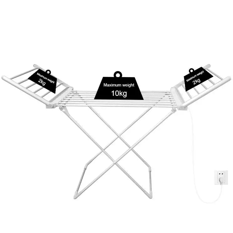 Foldable Heated Clothes Drying Rack and Airer with Adjustable Wings for Indoor Use - Image 6
