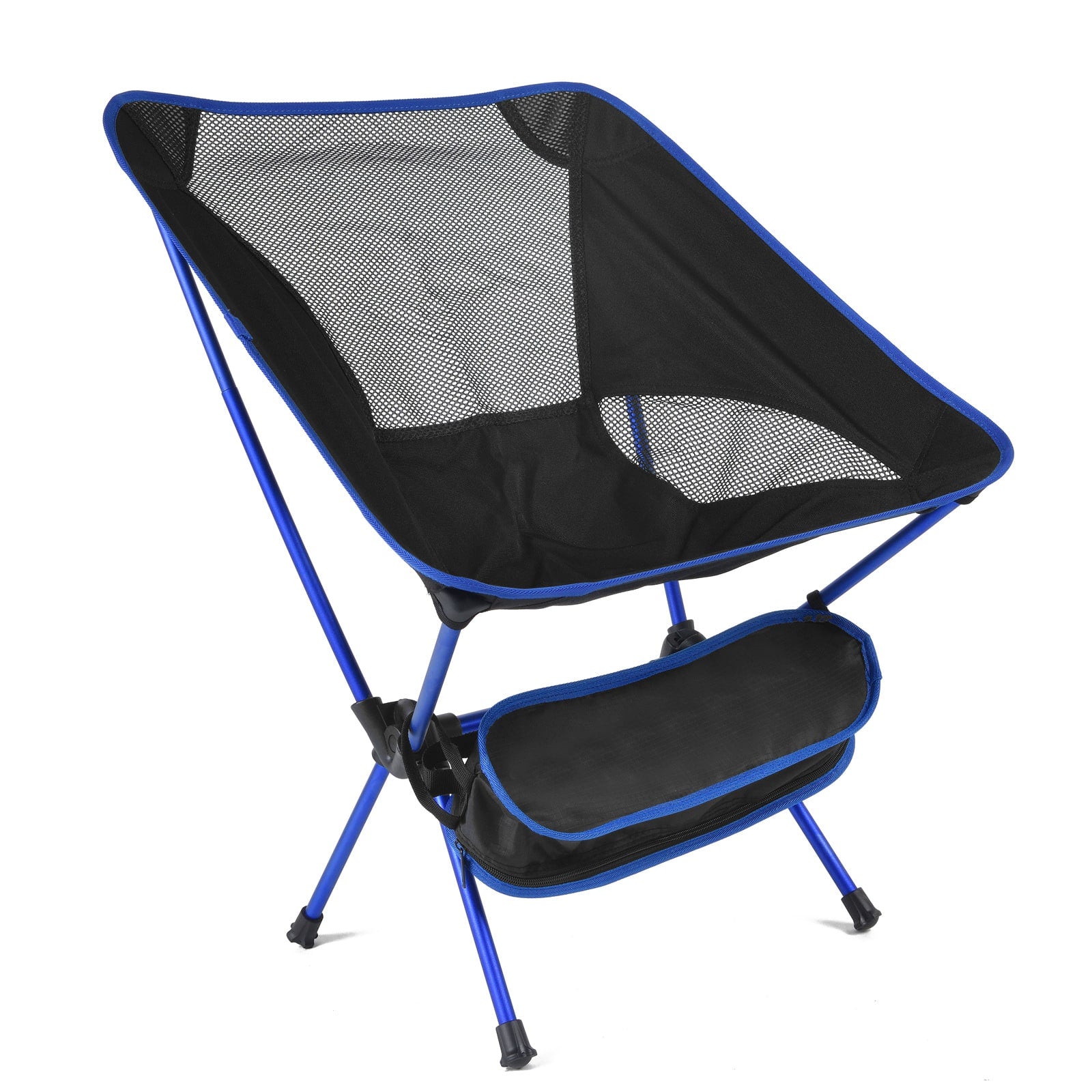Folding Camping Chair Collapsible Portable Lightweight Aluminum with Breathable Mesh and Storage Bag - Image 2