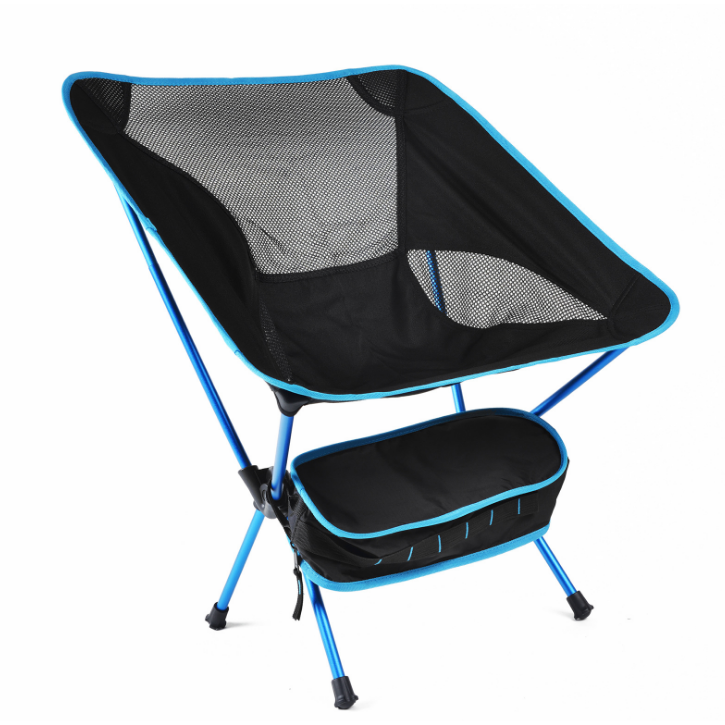 Folding Camping Chair Collapsible Portable Lightweight Aluminum with Breathable Mesh and Storage Bag - Image 3