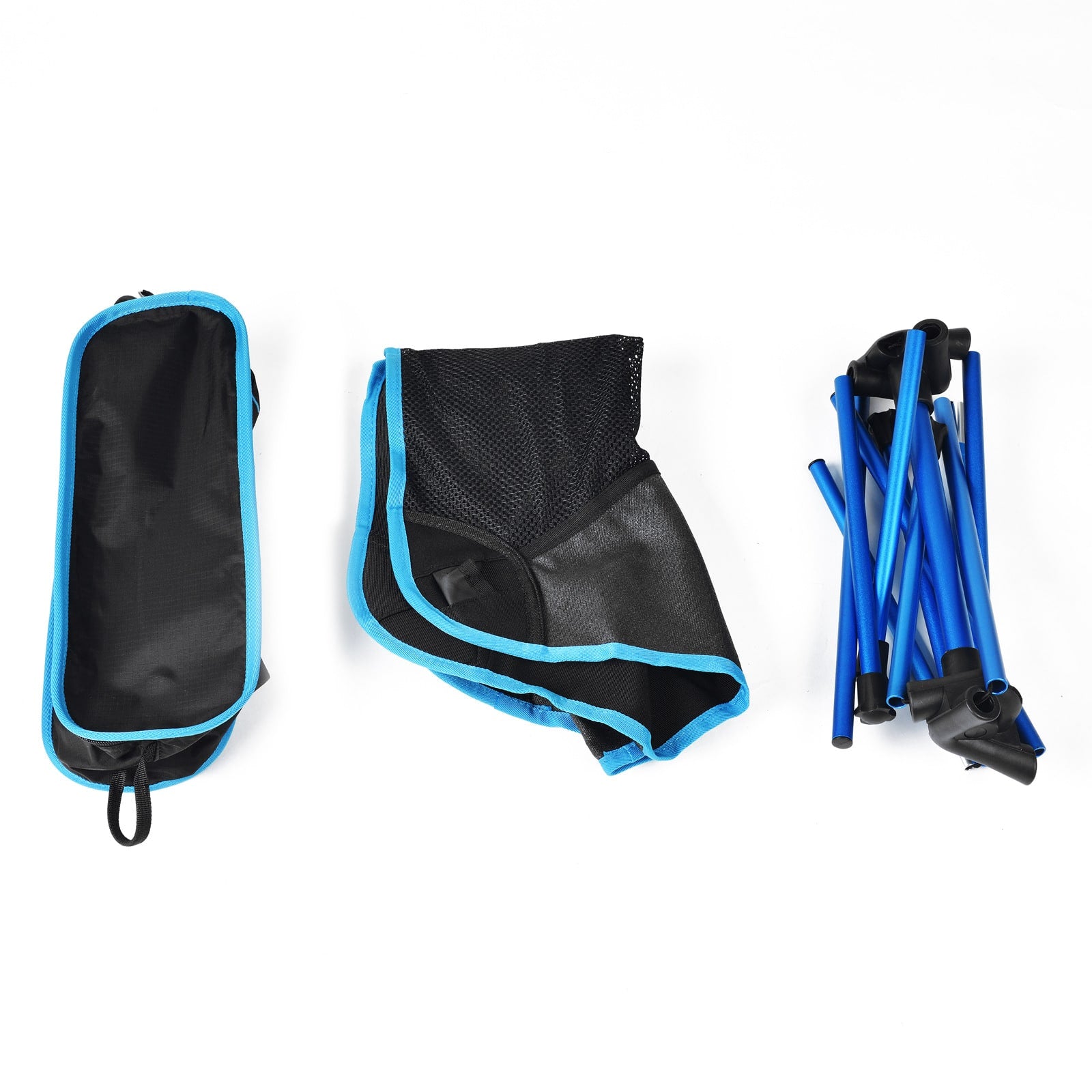 Folding Camping Chair Collapsible Portable Lightweight Aluminum with Breathable Mesh and Storage Bag - Image 9