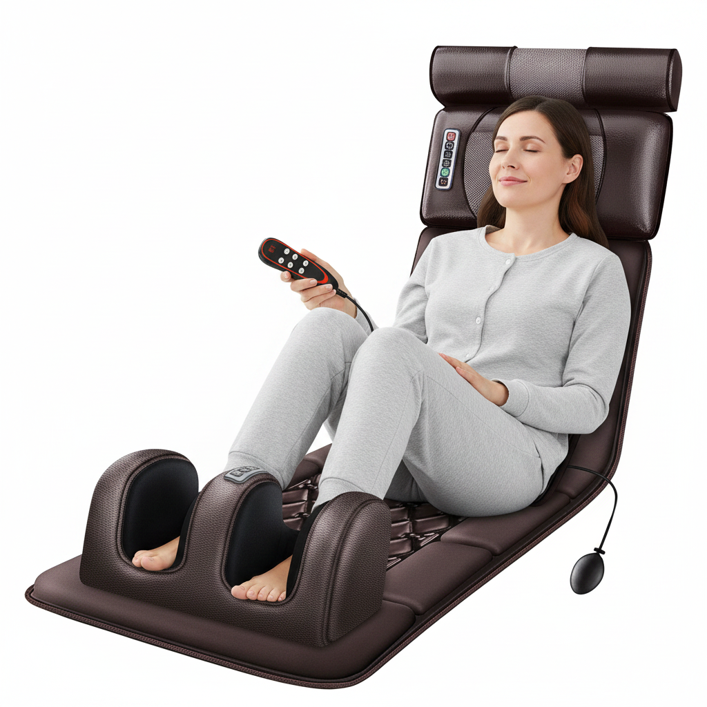Full Body Massage Mattress with Heated Neck and Foot Massagers Foldable Vibrating Shiatsu Pad - Image 10