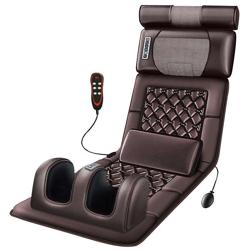 Full Body Massage Mattress with Heated Neck and Foot Massagers Foldable Vibrating Shiatsu Pad - Image 2