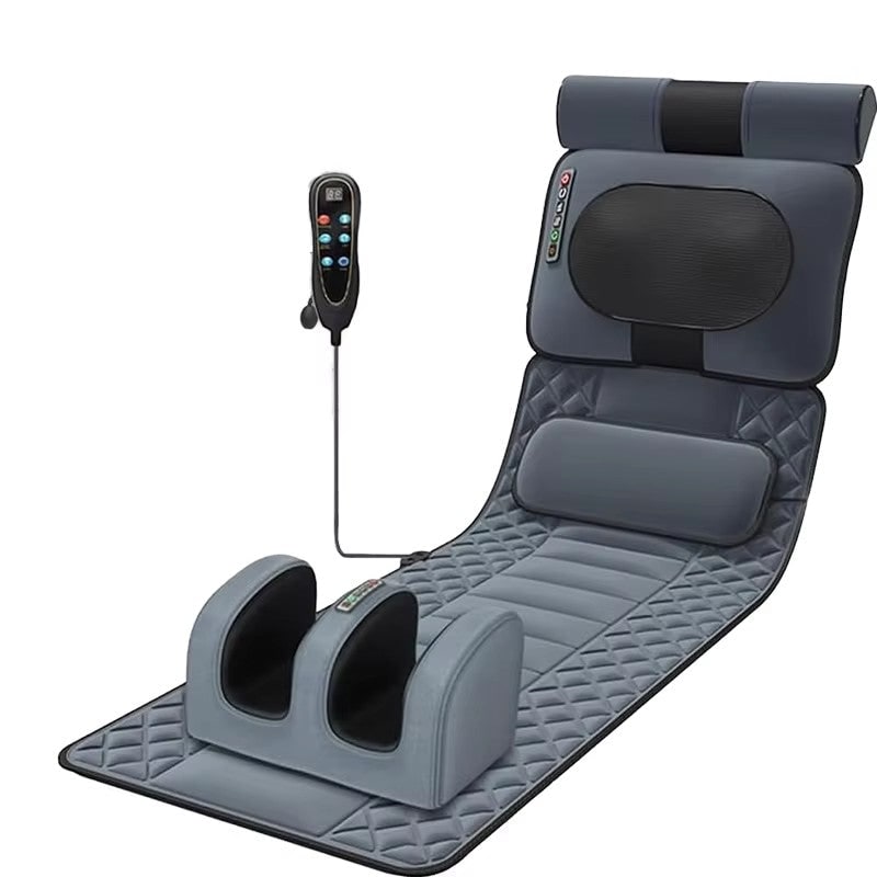 Full Body Massage Mattress with Heated Neck and Foot Massagers Foldable Vibrating Shiatsu Pad - Image 5