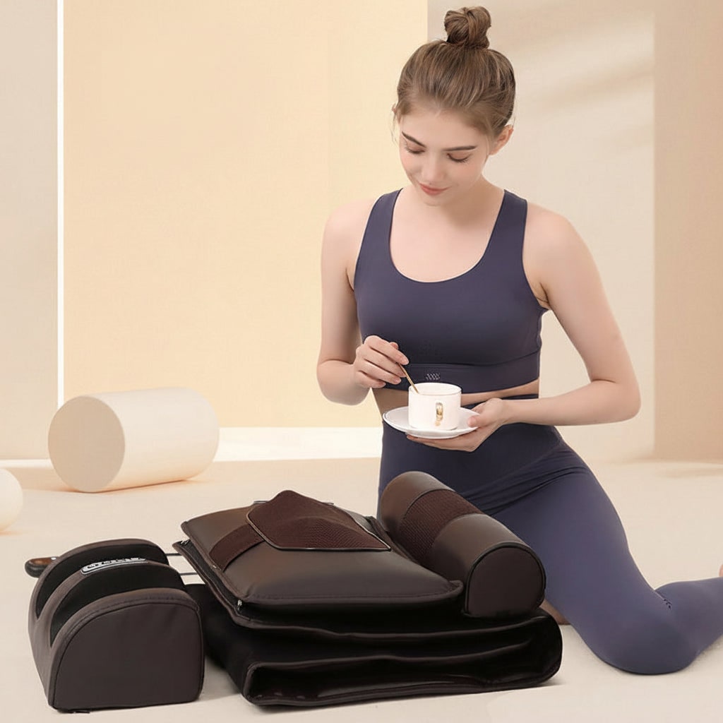 Full Body Massage Mattress with Heated Neck and Foot Massagers Foldable Vibrating Shiatsu Pad - Image 8