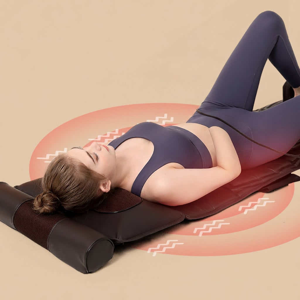 Full Body Massage Mattress with Heated Neck and Foot Massagers Foldable Vibrating Shiatsu Pad - Image 9