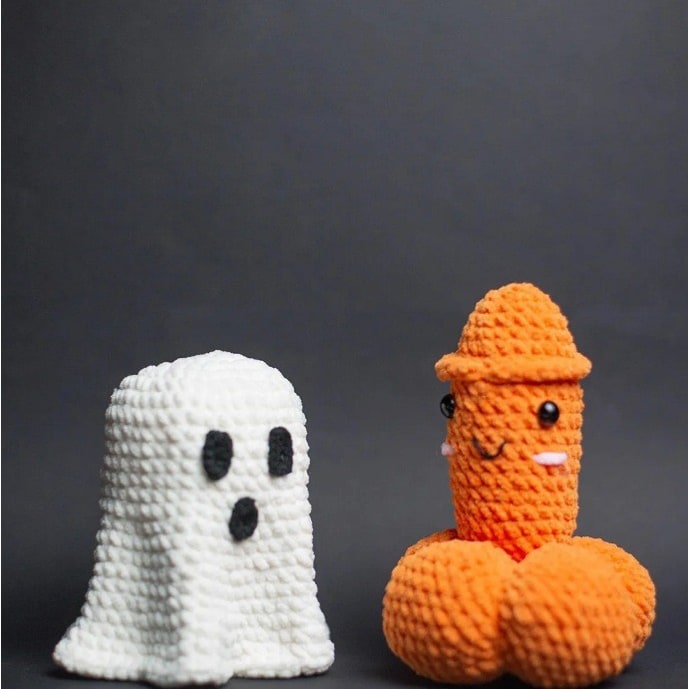 Gag Gift Hilarious White Elephant Funniest Crochet Plush Toy Silly - Image 4
